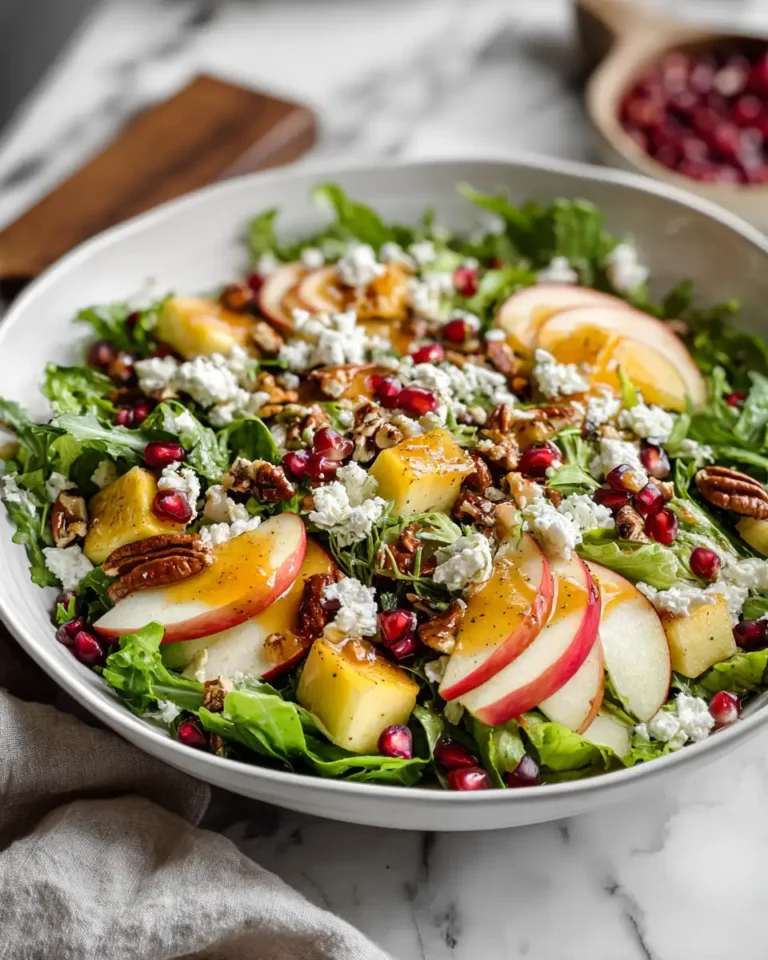 Crisp and Colorful Autumn Harvest Salad with Apple Cider Vinaigrette - Featured Image