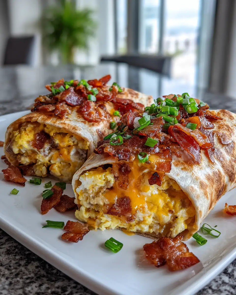Sizzling Mornings: Unwrap the Magic of Bacon Egg and Cheese Burritos 6 Final dish - Sizzling Mornings: Unwrap the Magic of Bacon Egg and Cheese Burritos