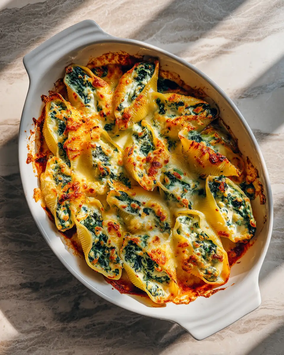 Cheesy Delight: Baked Spinach and Ricotta Stuffed Shells for the Win - Featured Image