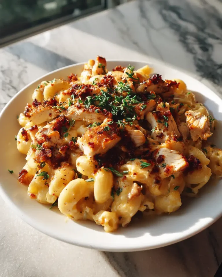 Sizzling BBQ Chicken Mac and Cheese Delight - Featured Image