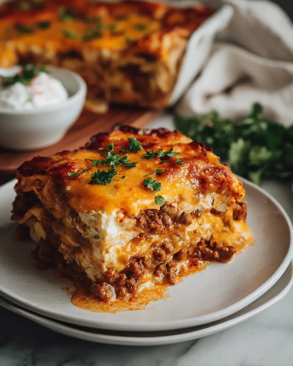 Cheesy Comfort: Dive into Our Ultimate Beef and Cheese Enchilada Bake - Featured Image
