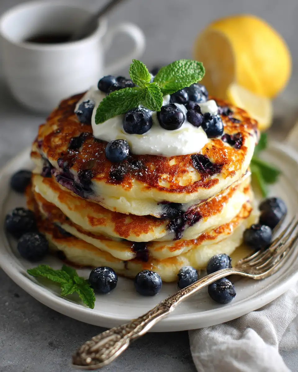 Bursting with Flavor: Blueberry Lemon Ricotta Pancakes Delight - Featured Image