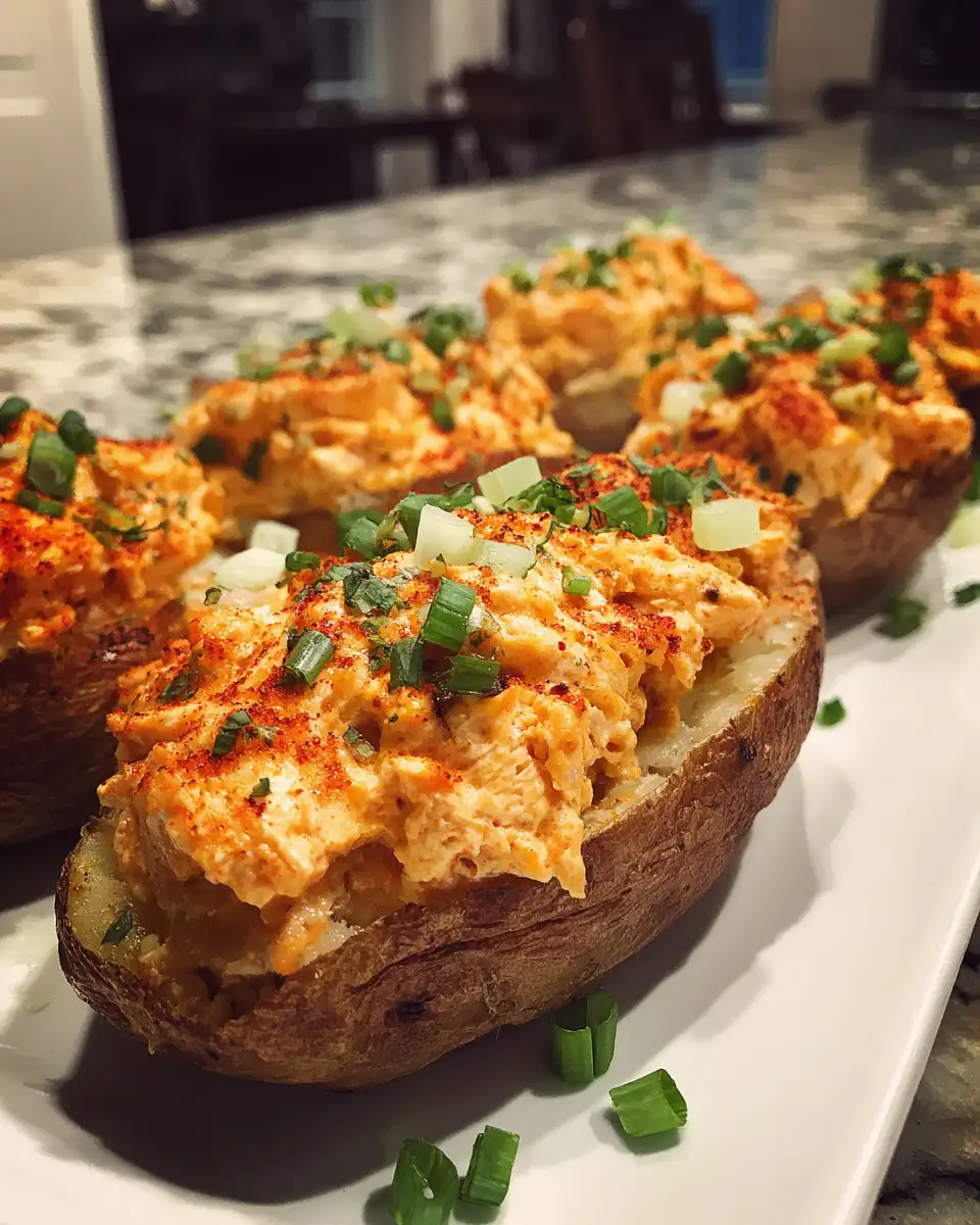 Spice Up Dinner with Irresistible Buffalo Chicken Stuffed Potatoes - Featured Image