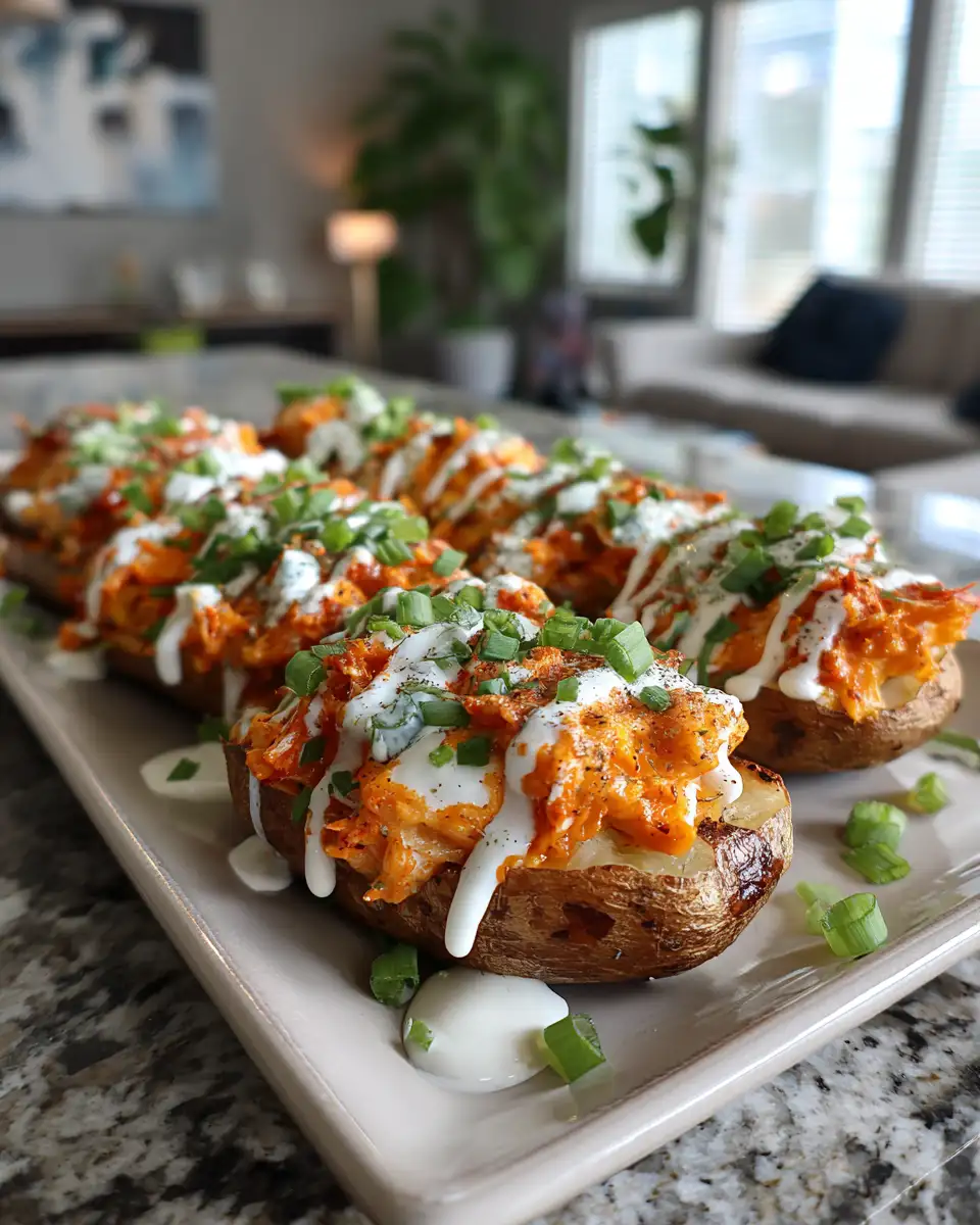 Spice Up Dinner with Irresistible Buffalo Chicken Stuffed Potatoes 6 Final dish - Spice Up Dinner with Irresistible Buffalo Chicken Stuffed Potatoes