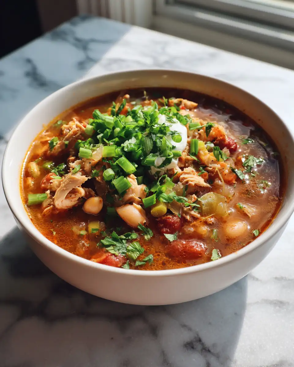 Spice Up Your Dinner with This Irresistible Cajun White Chicken Chili Recipe - Featured Image