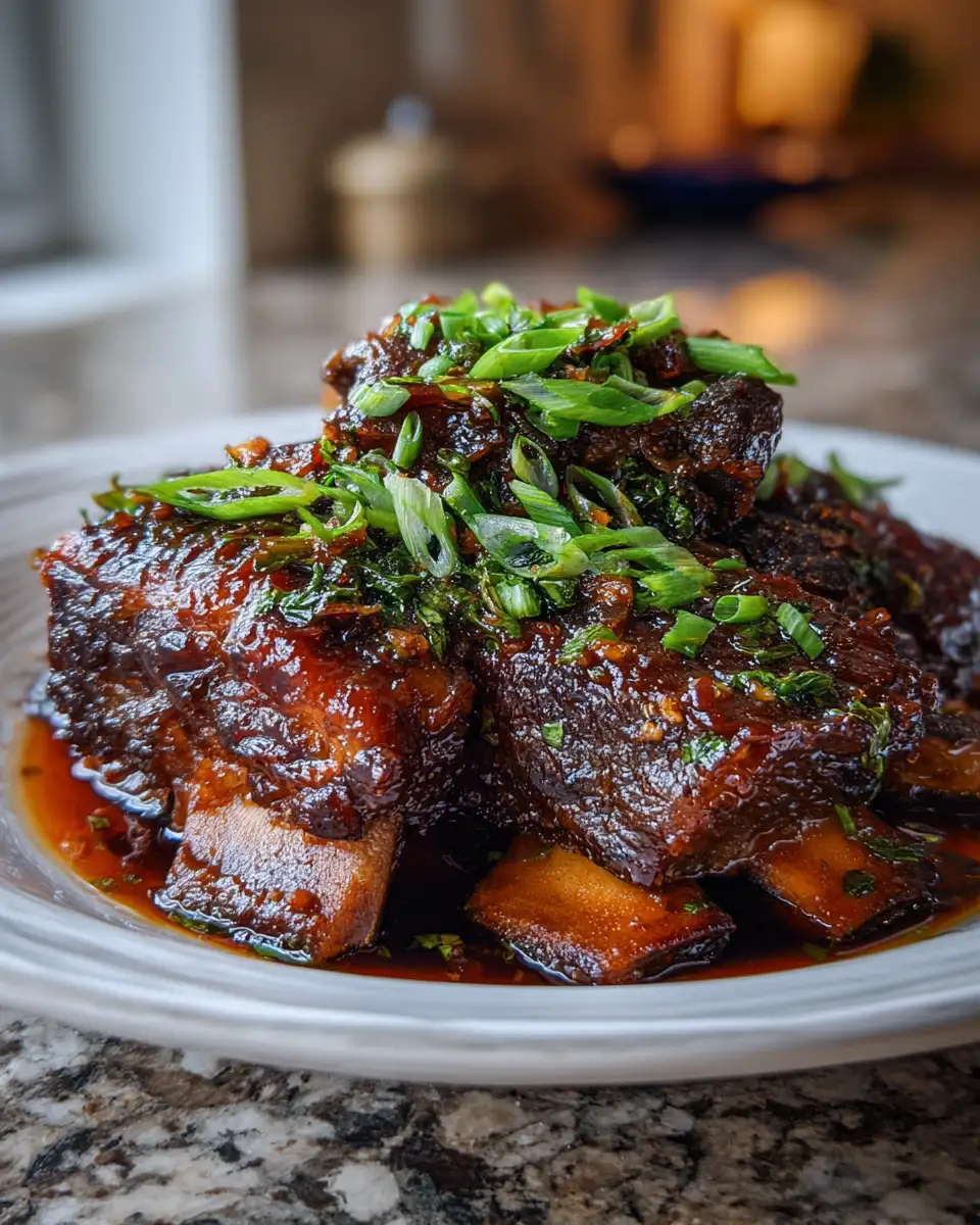 Mouthwatering Magic: Caramelized Slow Roast Asian Beef Short Rib Extravaganza 6 Final dish - Mouthwatering Magic: Caramelized Slow Roast Asian Beef Short Rib Extravaganza