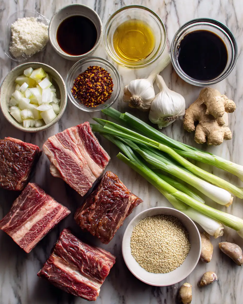 Mouthwatering Magic: Caramelized Slow Roast Asian Beef Short Rib Extravaganza 4 Ingredients for Mouthwatering Magic: Caramelized Slow Roast Asian Beef Short Rib Extravaganza