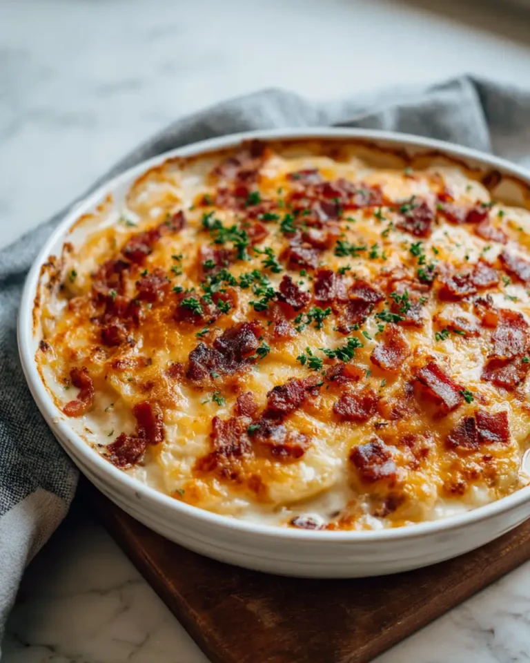 Ultimate Comfort: Irresistible Cheesy Bacon Potato Bake Delight - Featured Image