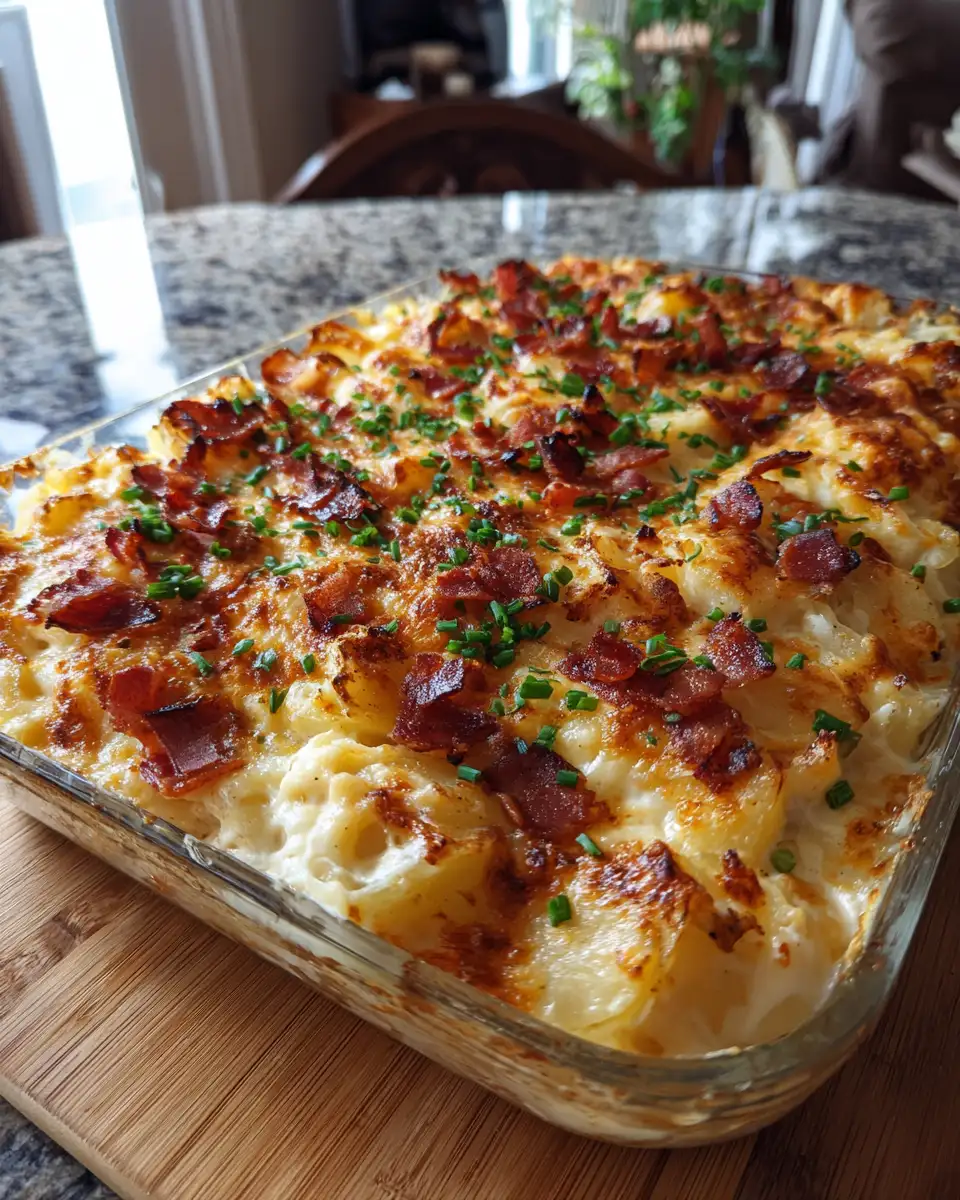 Ultimate Comfort: Irresistible Cheesy Bacon Potato Bake Delight 6 Final dish - Ultimate Comfort: Irresistible Cheesy Bacon Potato Bake Delight