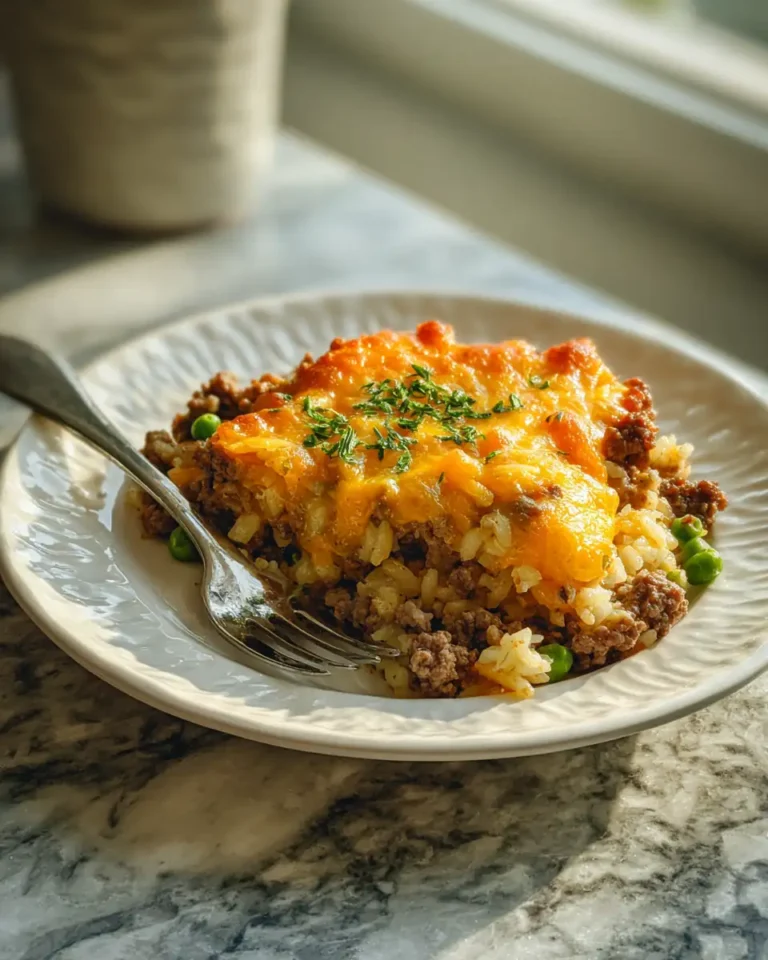 Ultimate Comfort: Cheesy Beef and Rice Casserole Delight - Featured Image