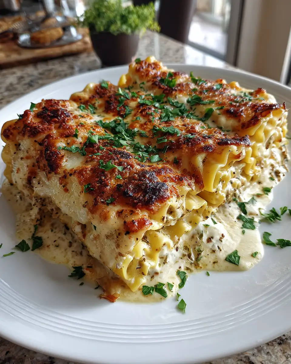 Irresistibly Cheesy Chicken Alfredo Lasagna Rolls for Your Next Dinner Delight 6 Final dish - Irresistibly Cheesy Chicken Alfredo Lasagna Rolls for Your Next Dinner Delight