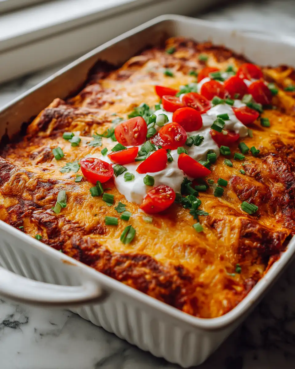 Ultimate Cheesy Chicken Enchilada Bake Bliss - Featured Image
