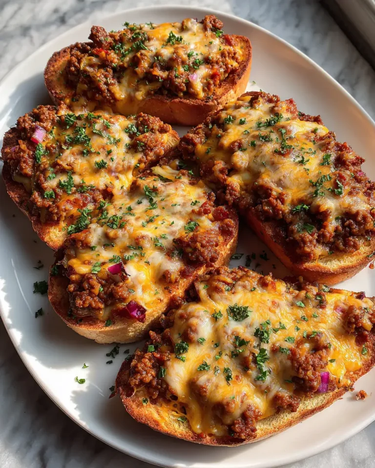 Ultimate Cheesy Garlic Bread Sloppy Joe Melts Extravaganza - Featured Image