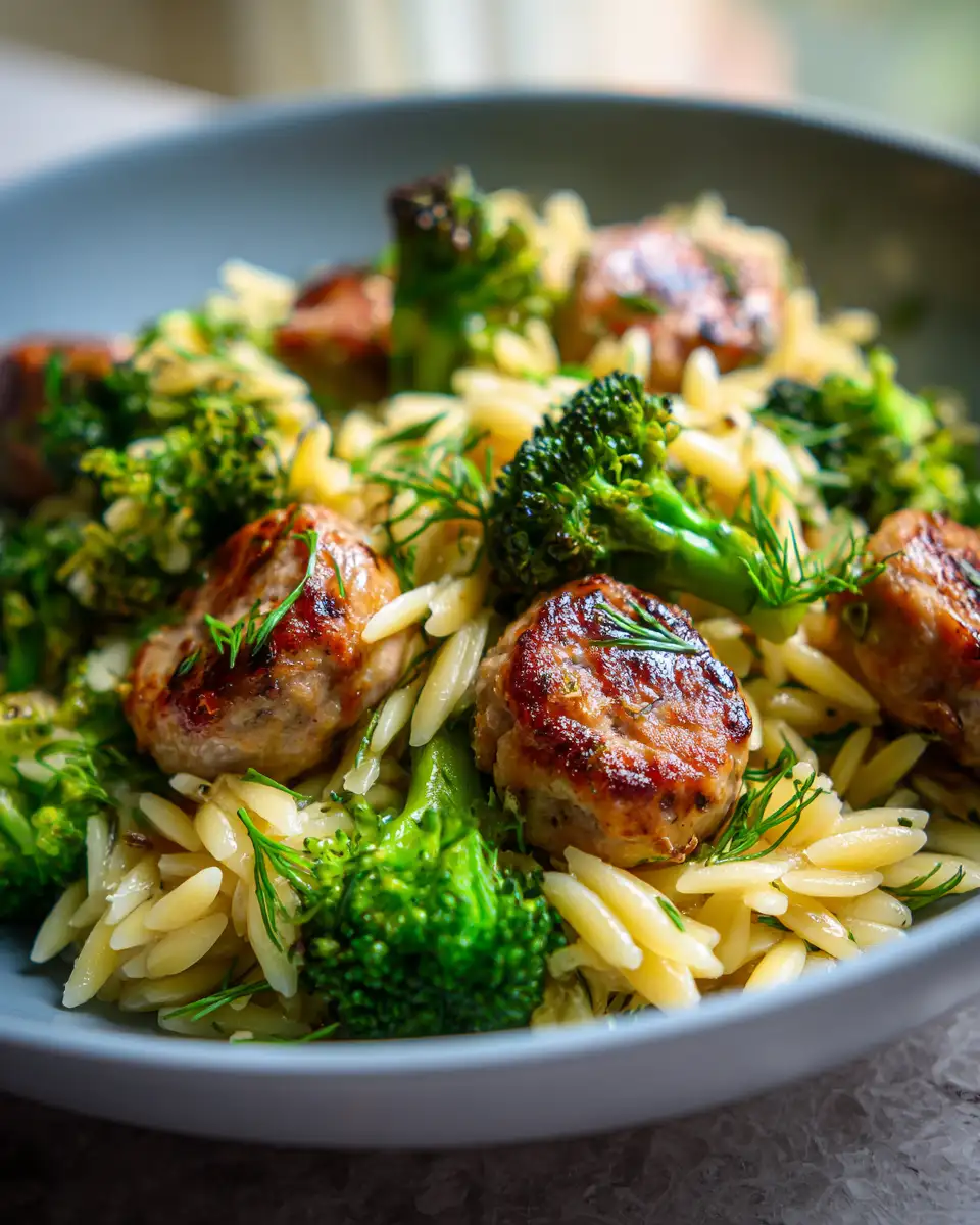 Savor the Flavor: Easy Chicken Sausage Broccoli Orzo Delight - Featured Image