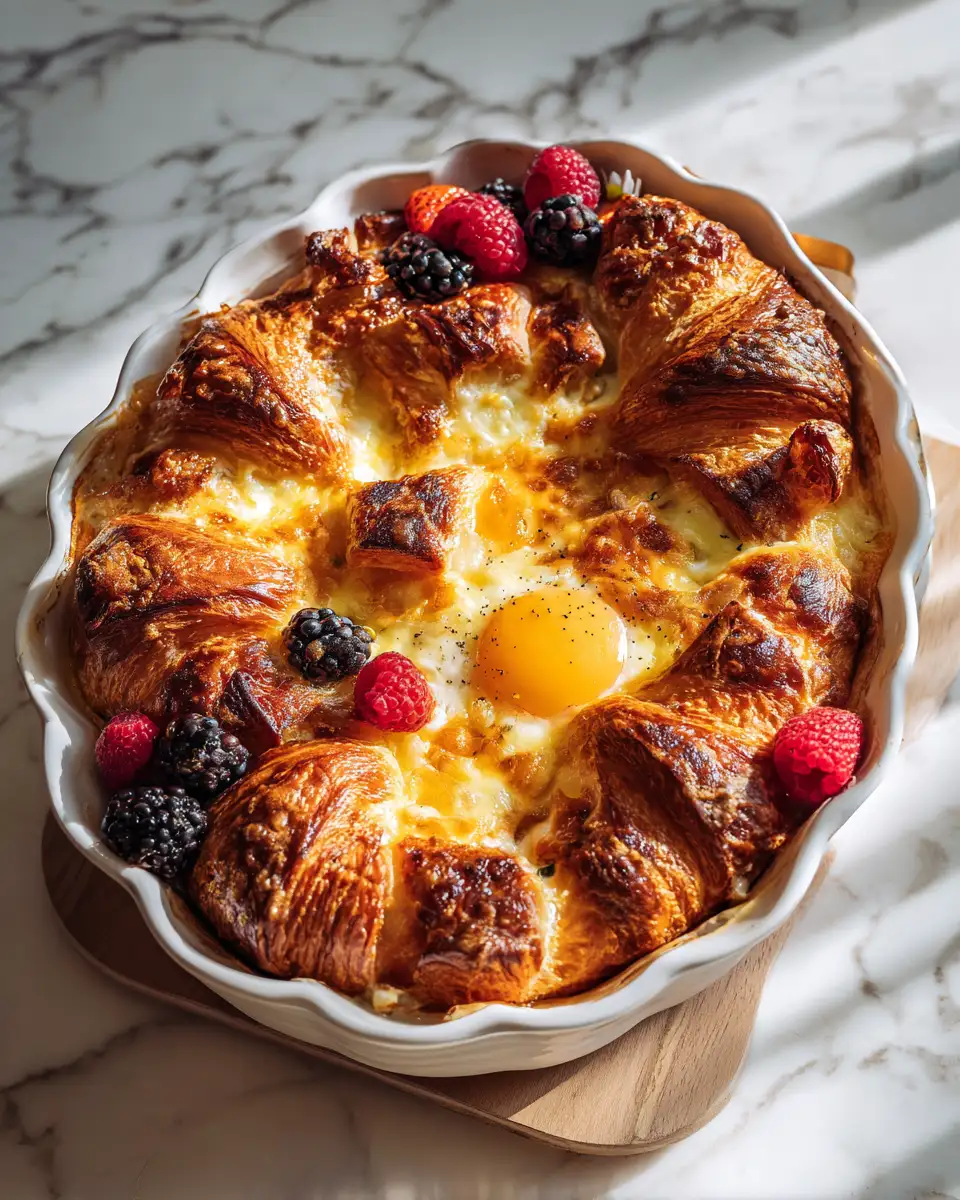 Final dish - Rise and Shine with a Decadent Chocolate Croissant Breakfast Bake