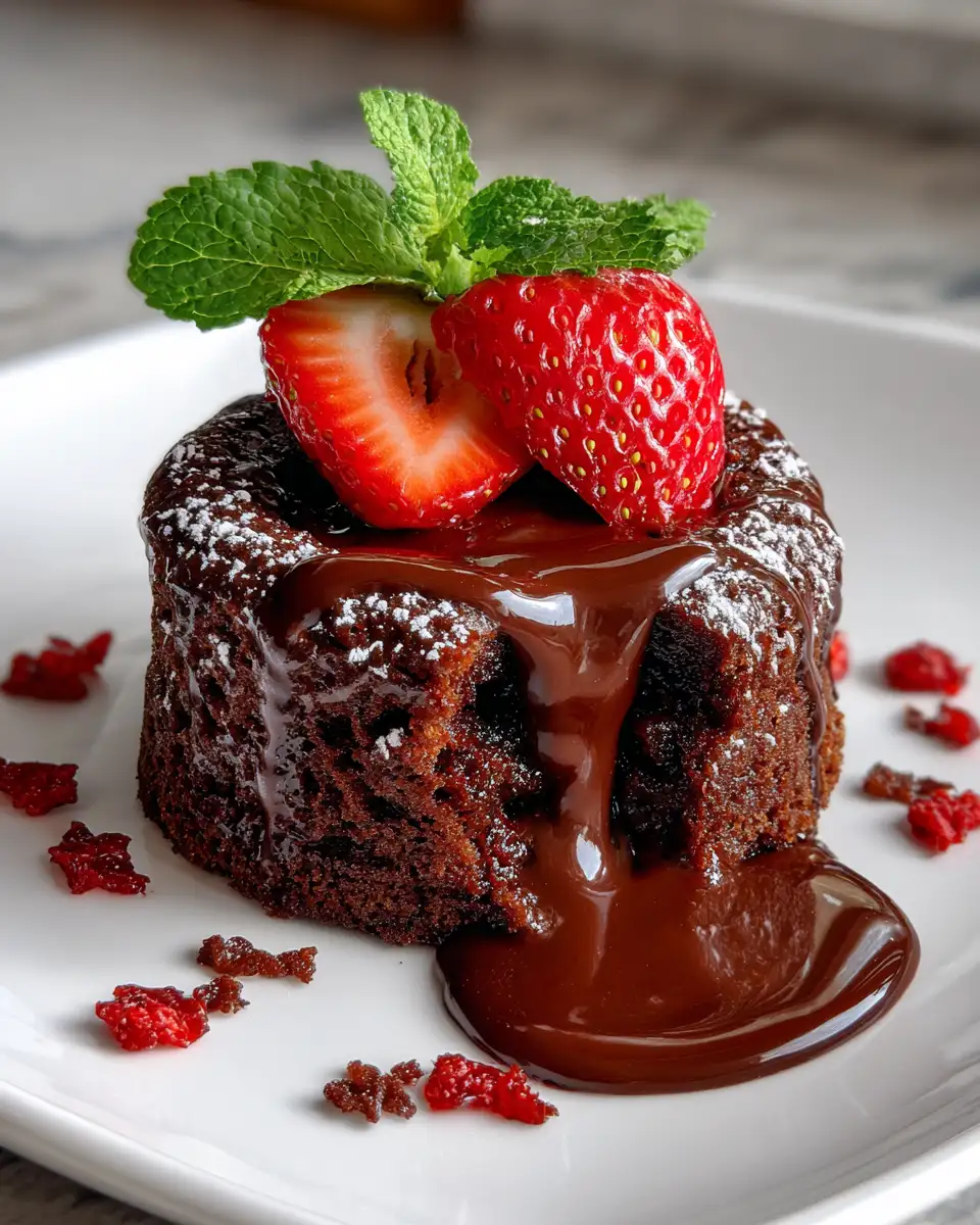 Final dish - Indulge in a Molten Delight: The Ultimate Chocolate Lava Mug Cake Experience