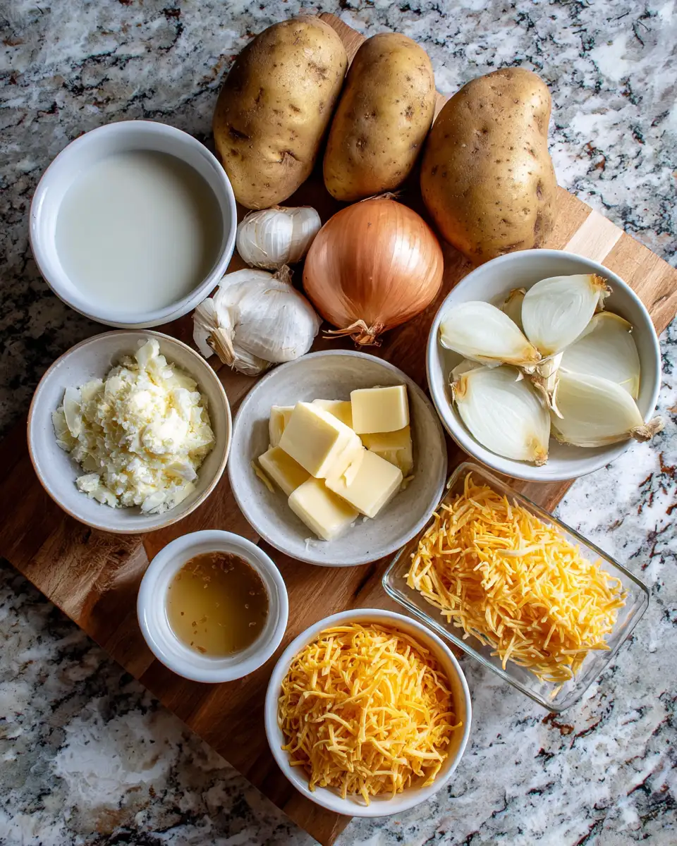 Warm Up Your Soul with Cozy Creamy Potato Soup 4 Ingredients for Warm Up Your Soul with Cozy Creamy Potato Soup