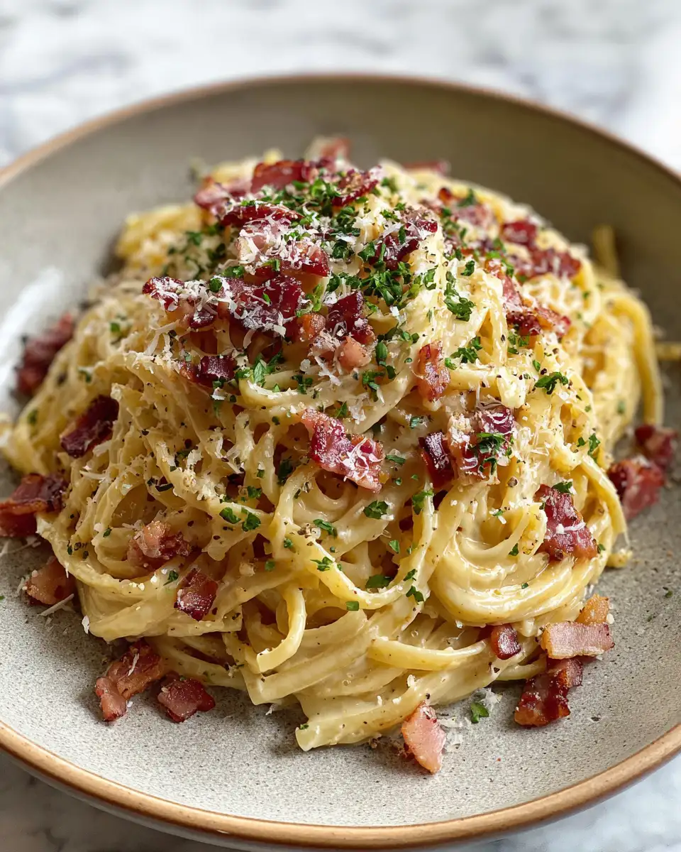 Indulge in Irresistible Comfort with Creamy Bacon Carbonara - Featured Image