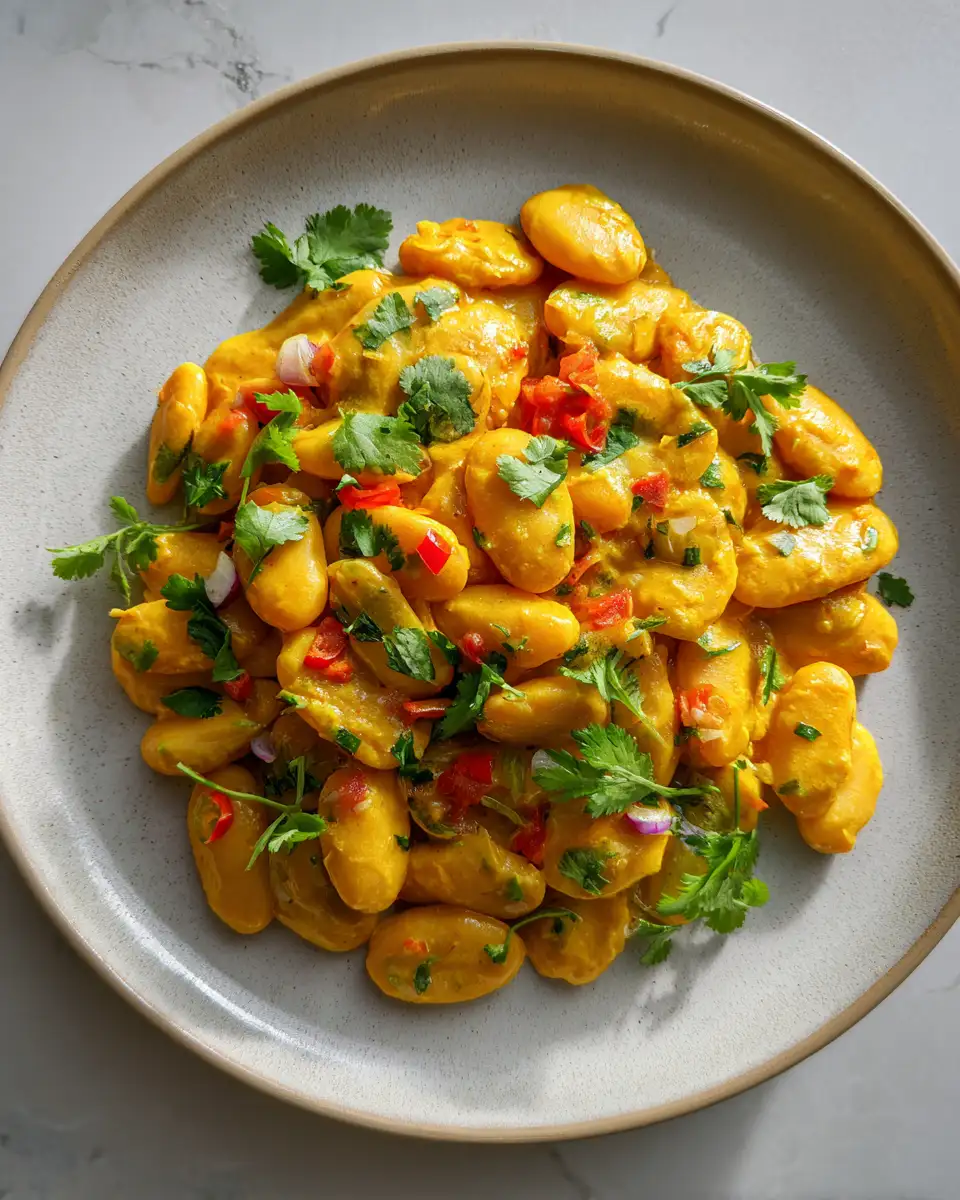 Final dish - Indulge in a Flavorful Journey with Creamy Curried Butter Beans
