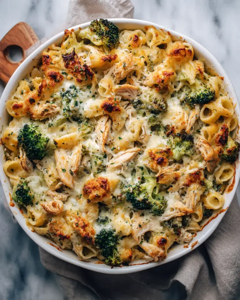 Irresistibly Delicious: Creamy Pesto Chicken and Broccoli Pasta Bake Delight - Featured Image