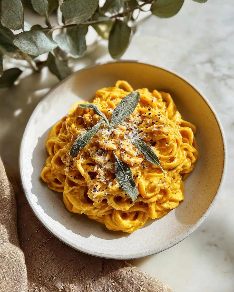 Indulge in Autumn Comfort with Creamy Pumpkin Alfredo Pasta - Featured Image