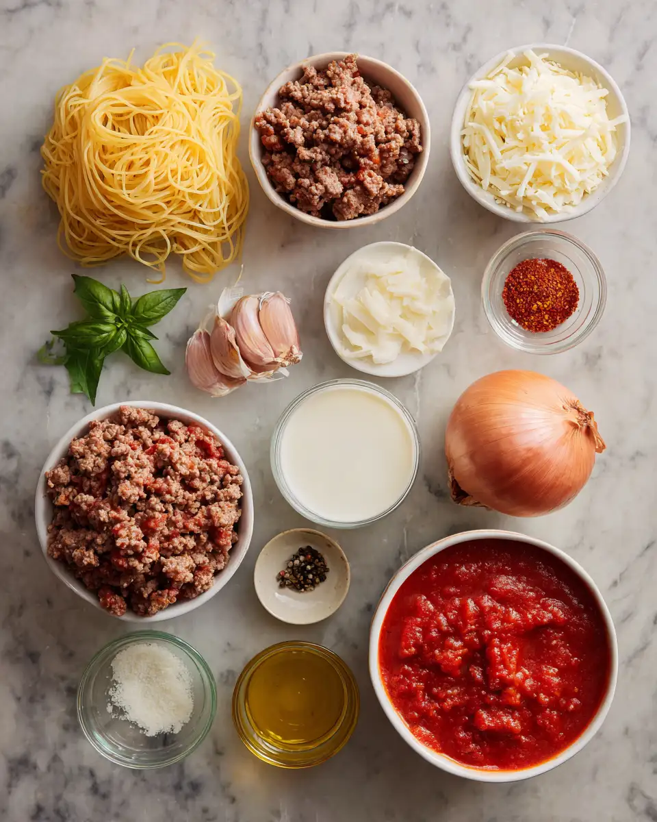 Ultimate Comfort: Creamy Southern Spaghetti Bake Delight 4 Ingredients for Ultimate Comfort: Creamy Southern Spaghetti Bake Delight