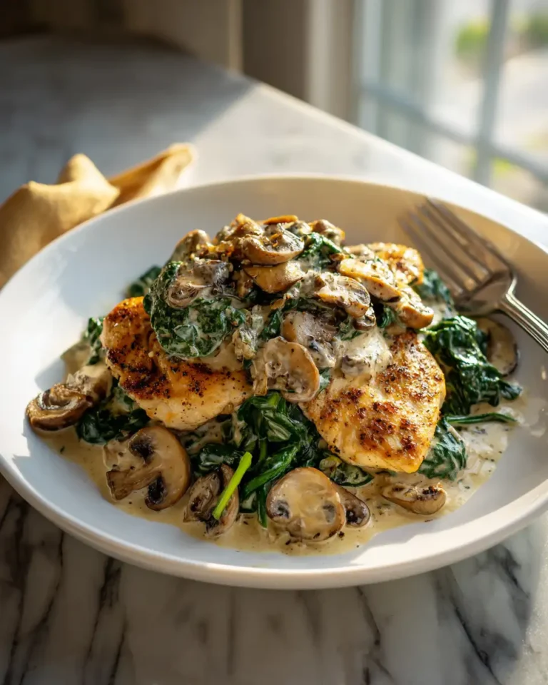 Savor the Flavor: Creamy Spinach and Mushroom Chicken Delight - Featured Image