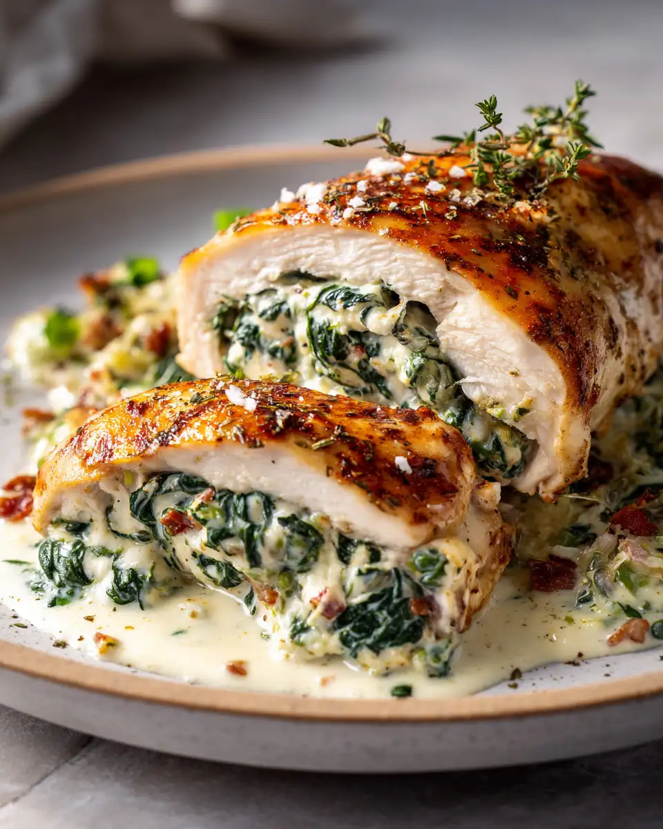 Indulge in Decadence: Creamy Spinach Stuffed Chicken Breast Delight - Featured Image