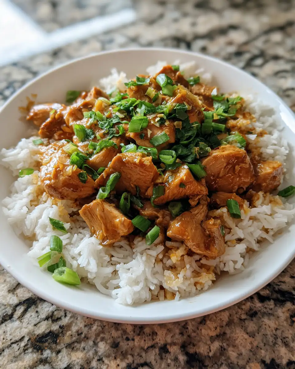 Final dish - Crock Pot Bourbon Chicken: A Flavorful Twist on Easy Weeknight Dinners