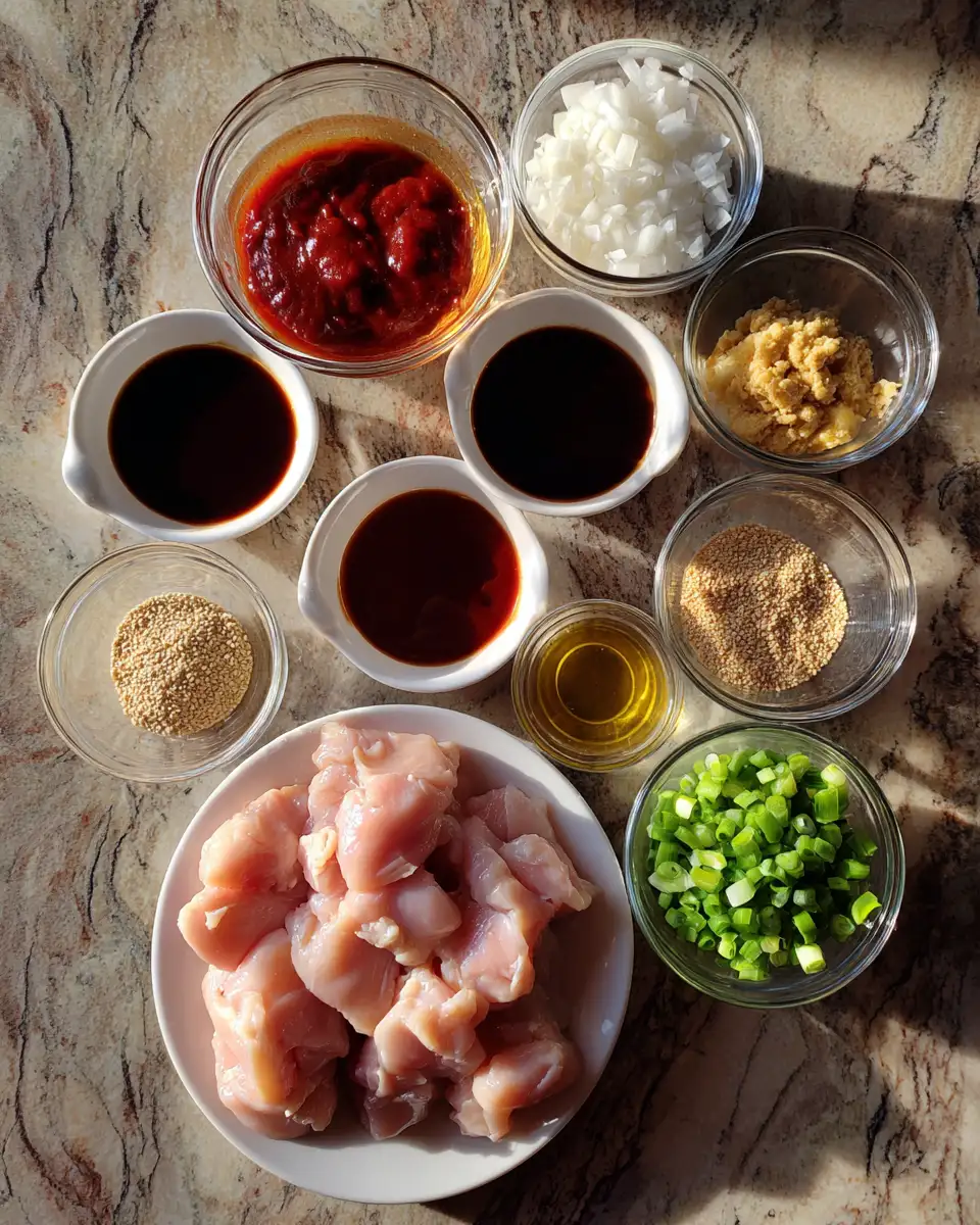 Ingredients for Crock Pot Bourbon Chicken: A Flavorful Twist on Easy Weeknight Dinners