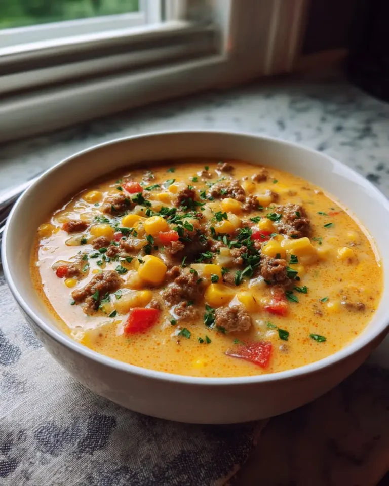 Comfort in a Bowl: Savor Our Ultimate Crockpot Cheeseburger Soup Recipe - Featured Image