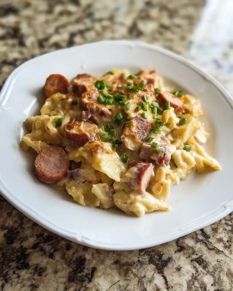 Comfort in a Dish: Irresistible Crockpot Pierogi Casserole With Kielbasa - Featured Image