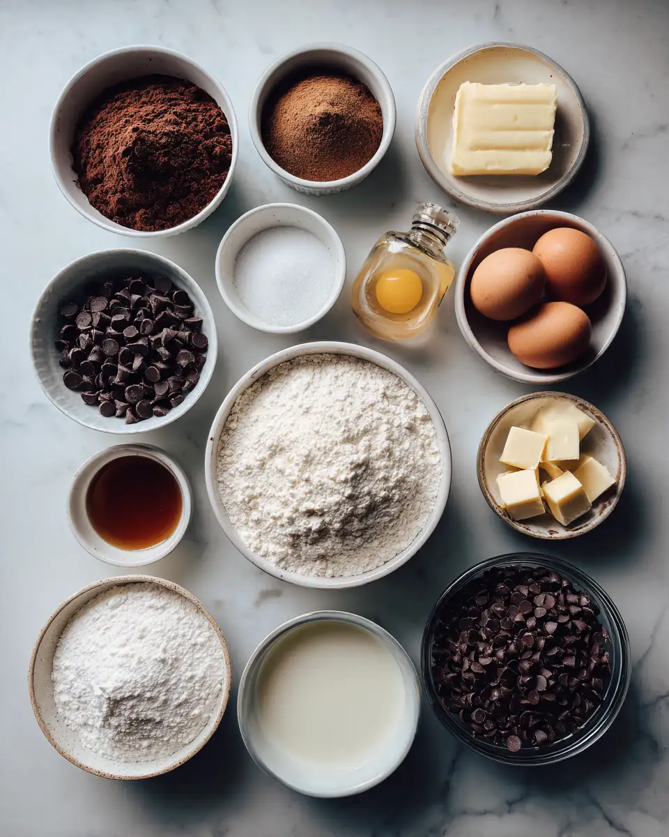 Ingredients for Decadent Delights: Discover the Ultimate Double Chocolate Muffins