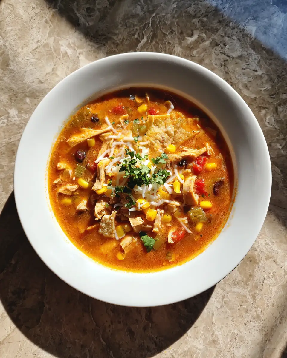Savor the Simplicity: Easy Chicken Taco Soup Recipe - Featured Image