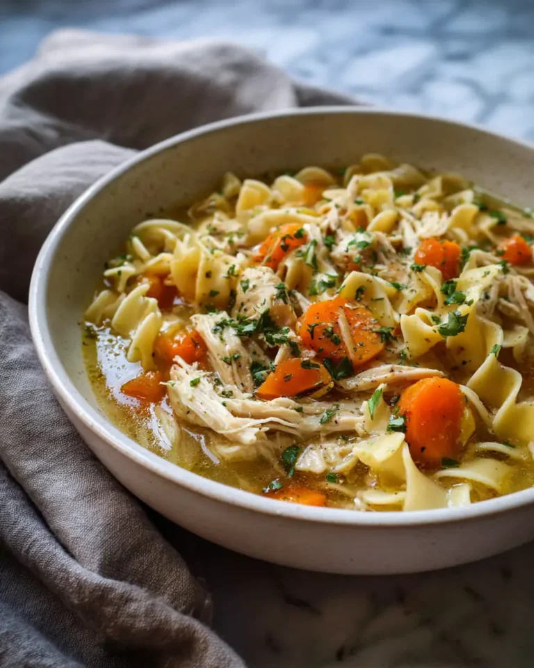 Comfort in a Bowl Easy Crock-Pot Chicken Noodle Soup Recipe - Featured Image