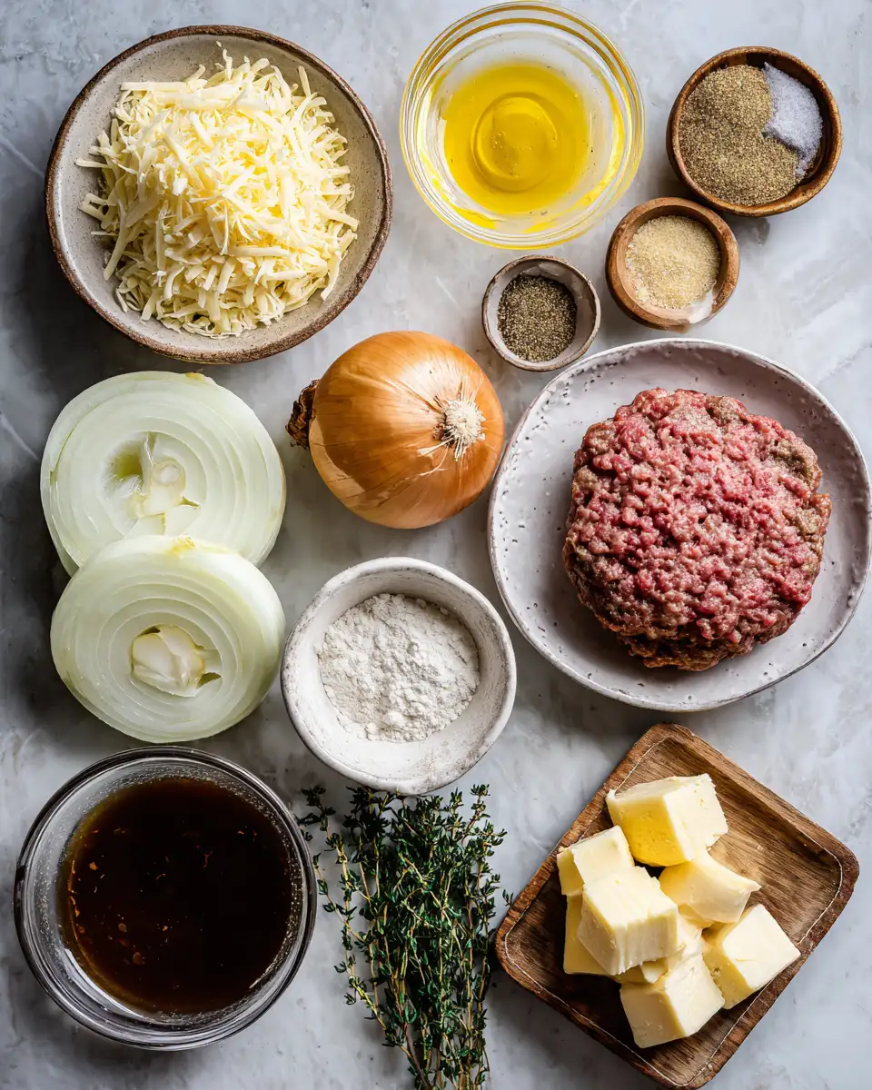 Savory Fusion: Elevate Dinner with French Onion Salisbury Steak 4 Ingredients for Savory Fusion: Elevate Dinner with French Onion Salisbury Steak