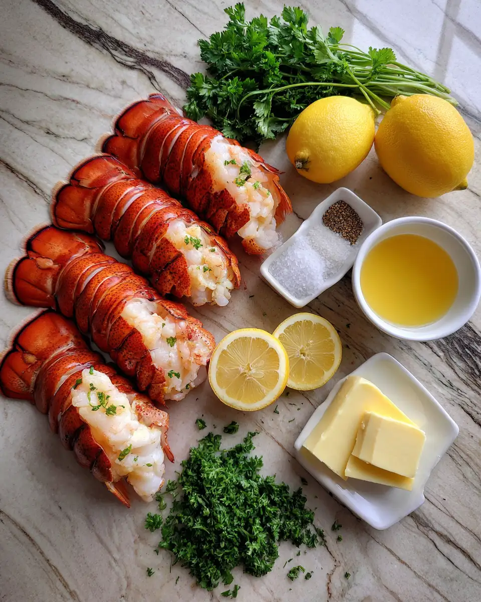 Ingredients for Savor the Ocean's Elegance with Irresistible Garlic Butter Lobster Tails