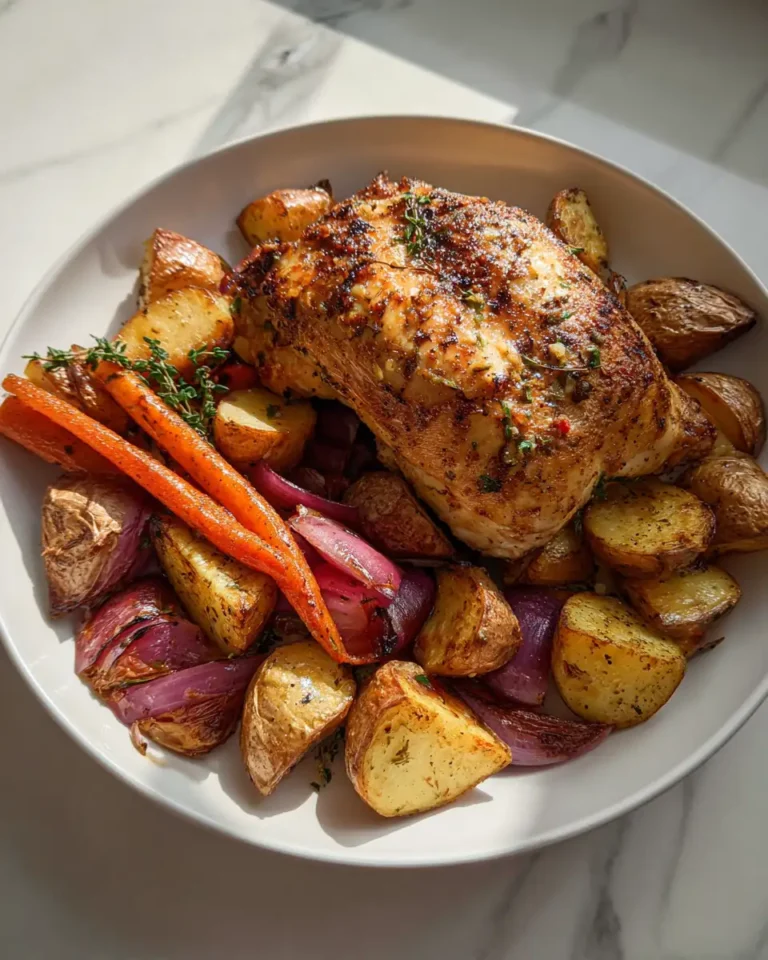 Perfectly Savory: Garlic Butter Roasted Chicken and Veggies Delight - Featured Image