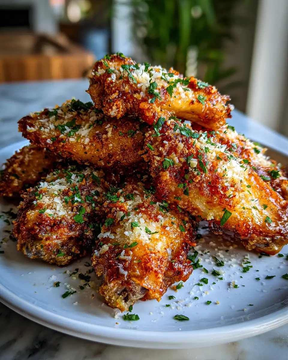 Crispy Garlic Parmesan Chicken Wings That Will Make Your Taste Buds Sing - Featured Image