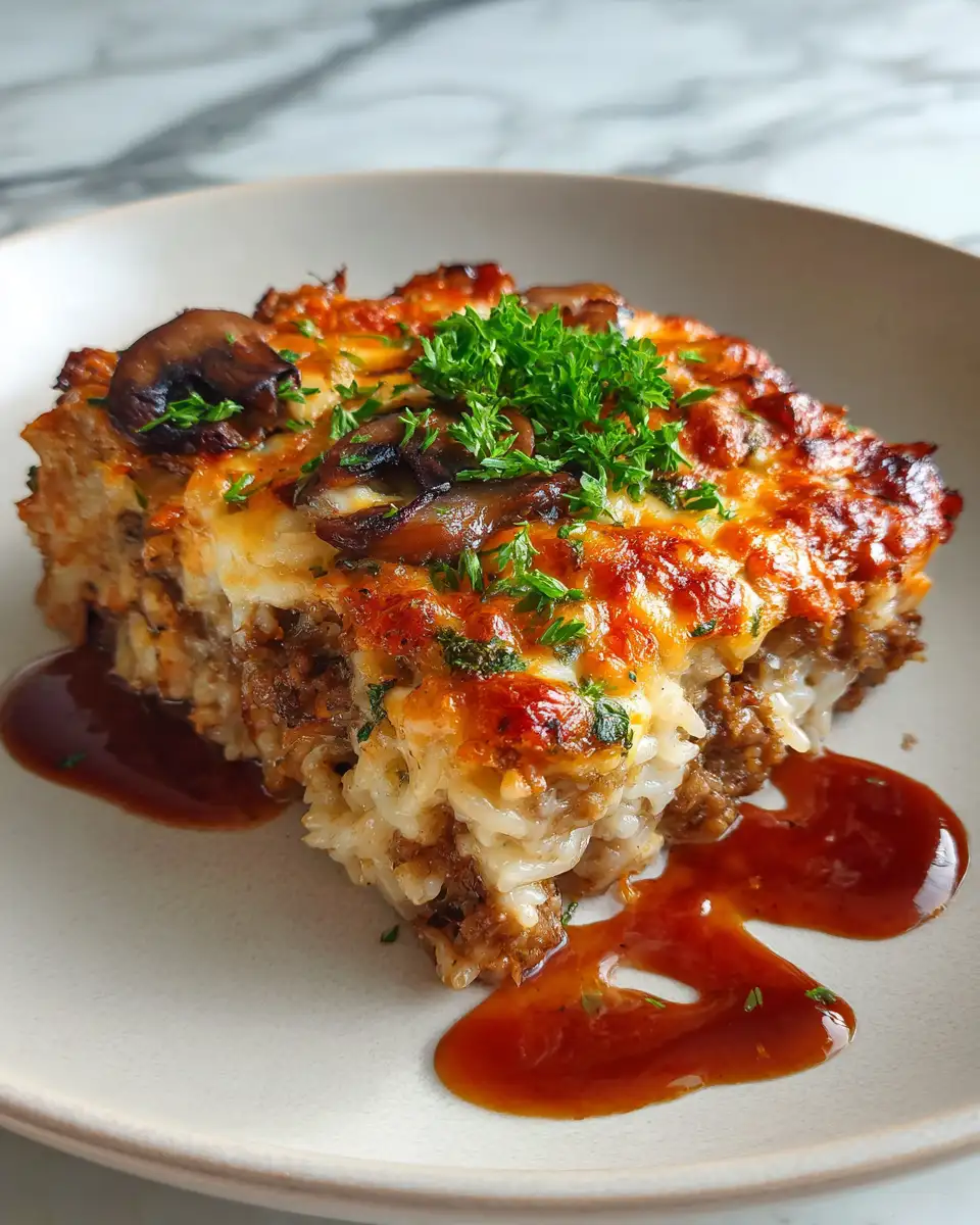 Final dish - Savor the Comfort: Ground Beef Rice Casserole Delight