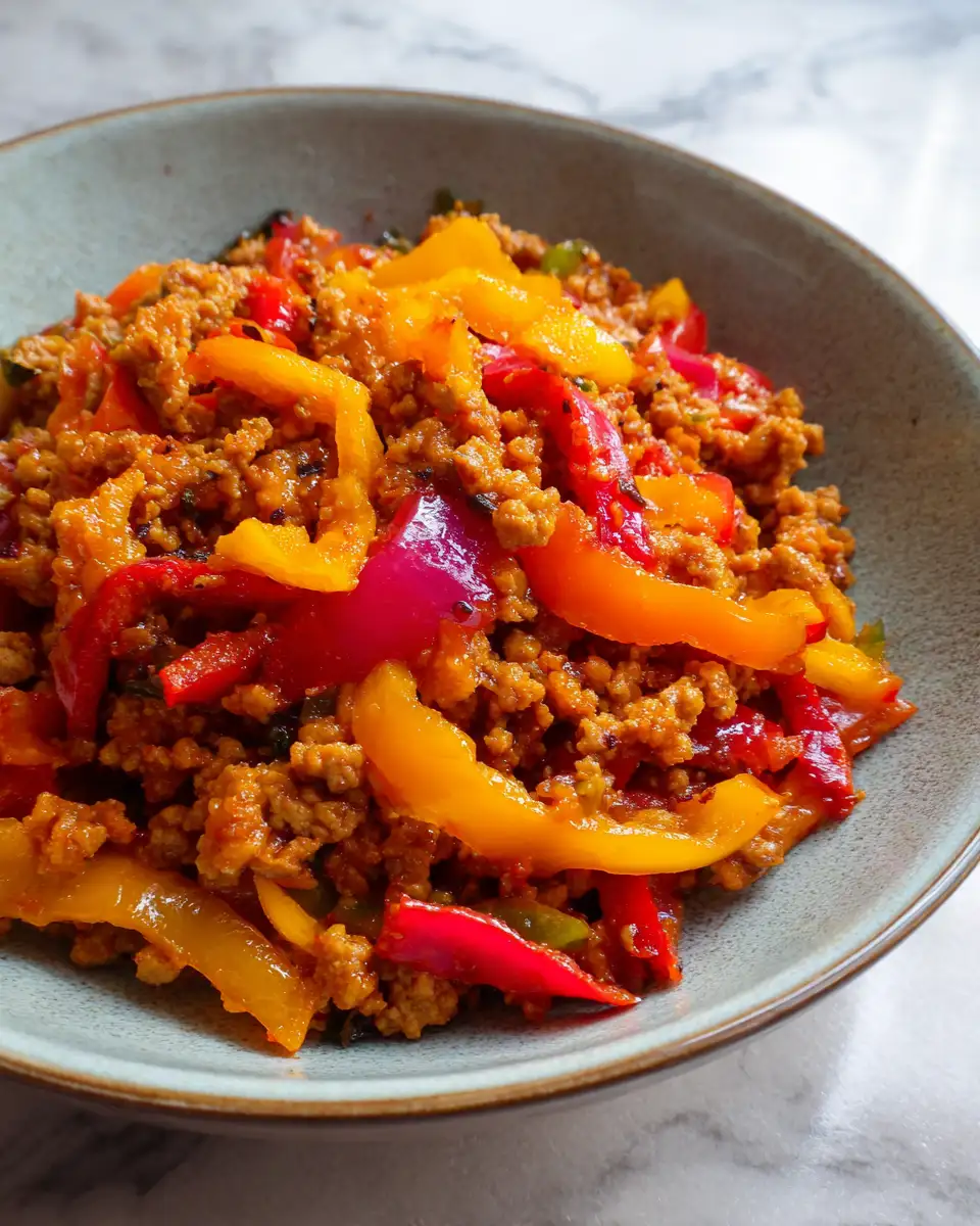 Spice Up Your Dinner: Delicious Ground Turkey and Peppers Recipe - Featured Image