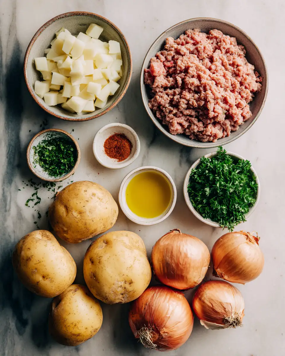 Savor the Flavor: Ground Turkey and Potatoes Made Easy 4 Ingredients for Savor the Flavor: Ground Turkey and Potatoes Made Easy