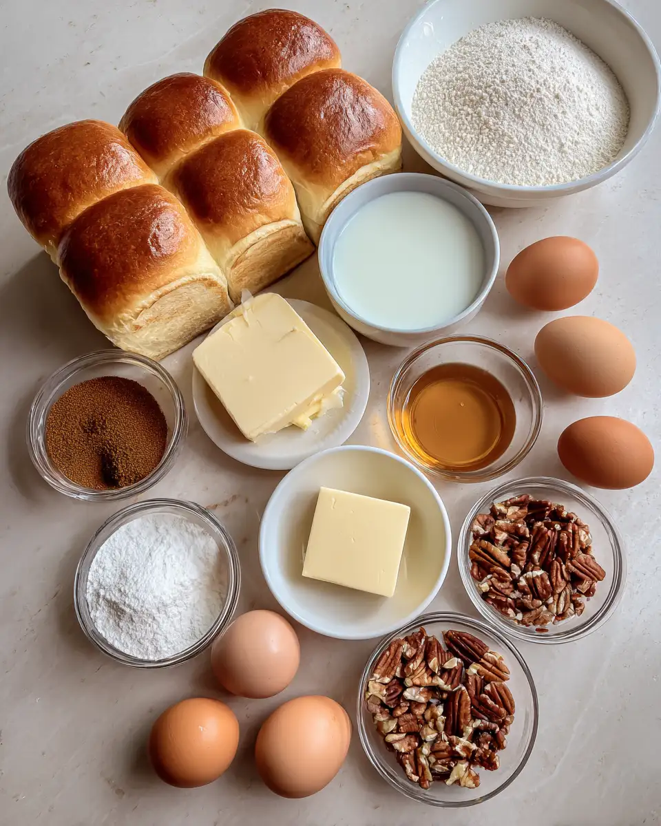 Tropical Morning Delight: Hawaiian Roll French Toast Bake Bliss 4 Ingredients for Tropical Morning Delight: Hawaiian Roll French Toast Bake Bliss