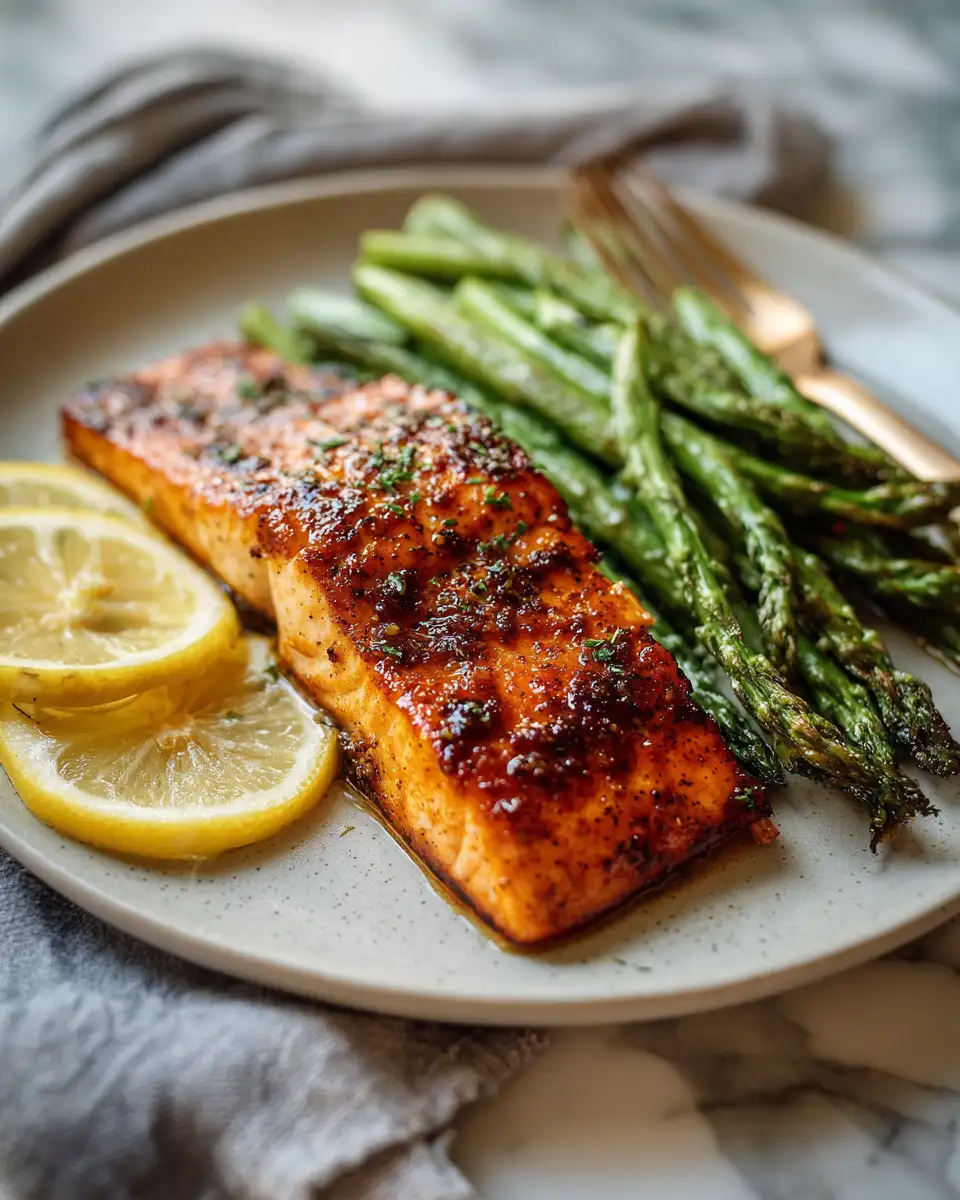 Sweet & Savory Delight: Irresistible Honey Glazed Garlic Salmon Recipe - Featured Image