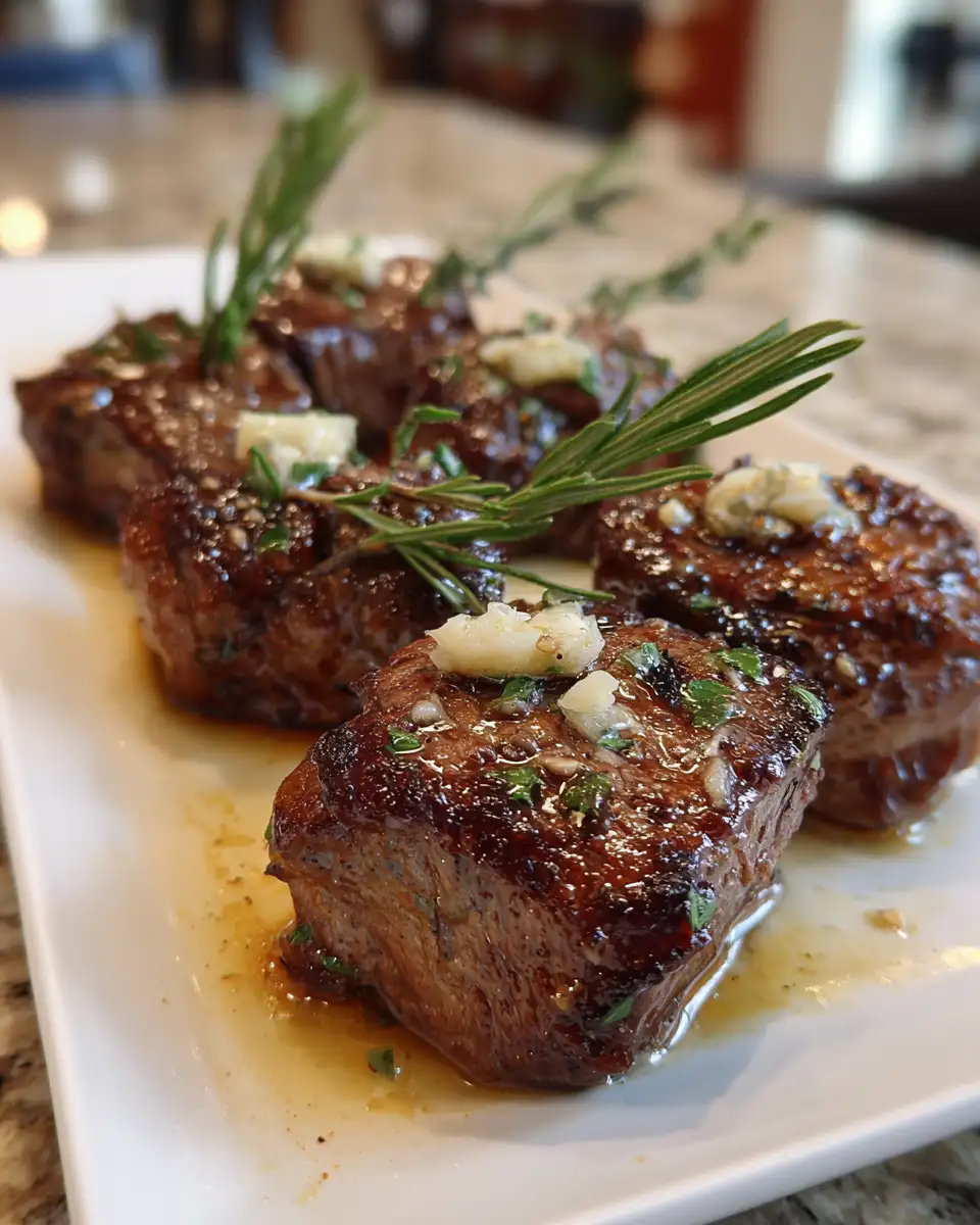 Final dish - Savor the Flavor Juicy Steak Bites with Garlic Butter Delight
