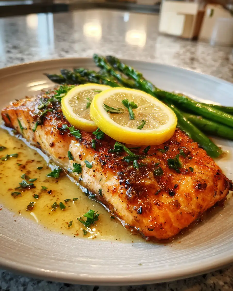 Final dish - Speedy Gourmet Delight Lemon Butter Salmon in 15 Minutes
