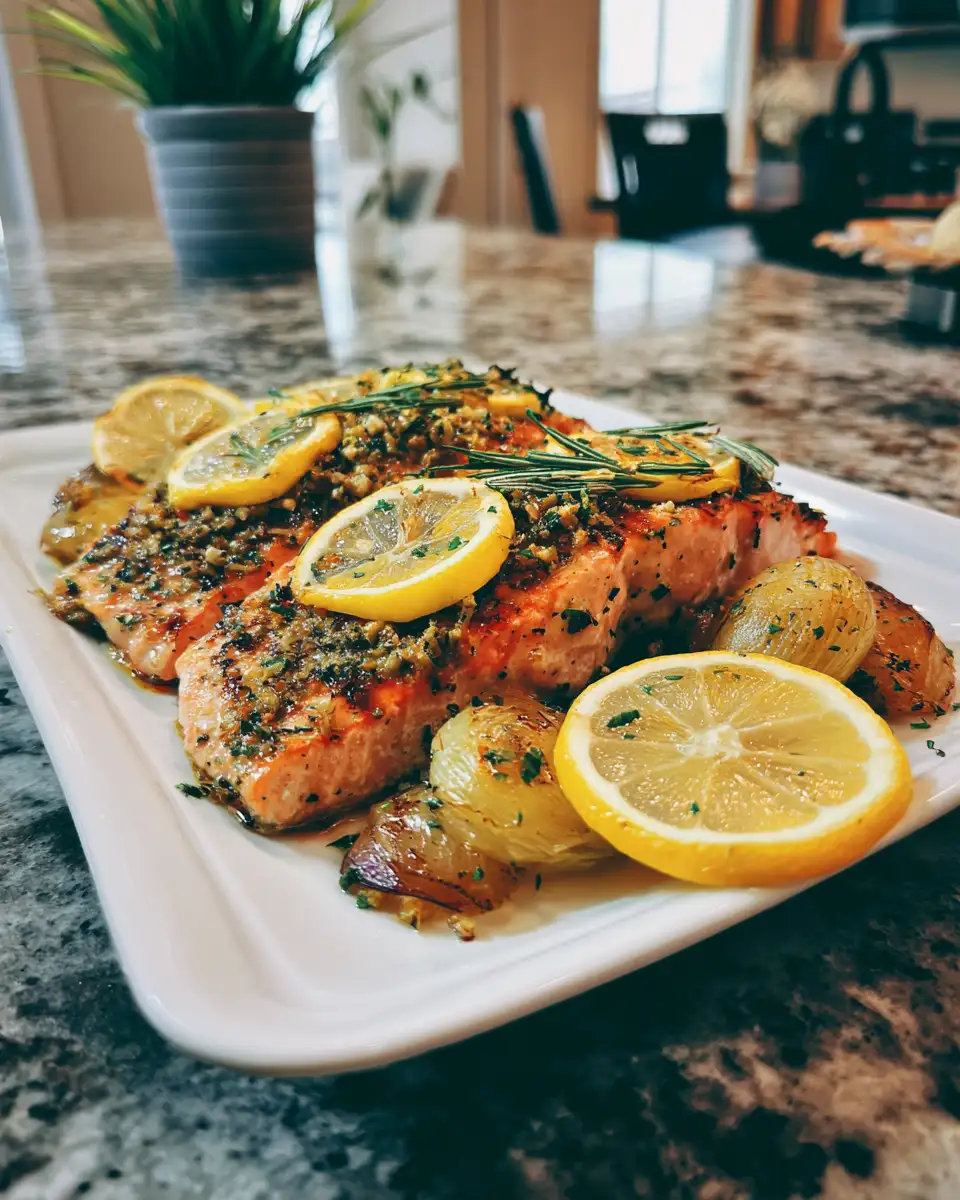 Zesty Lemon Herb Roasted Salmon: A Flavorful Feast for Your Taste Buds - Featured Image