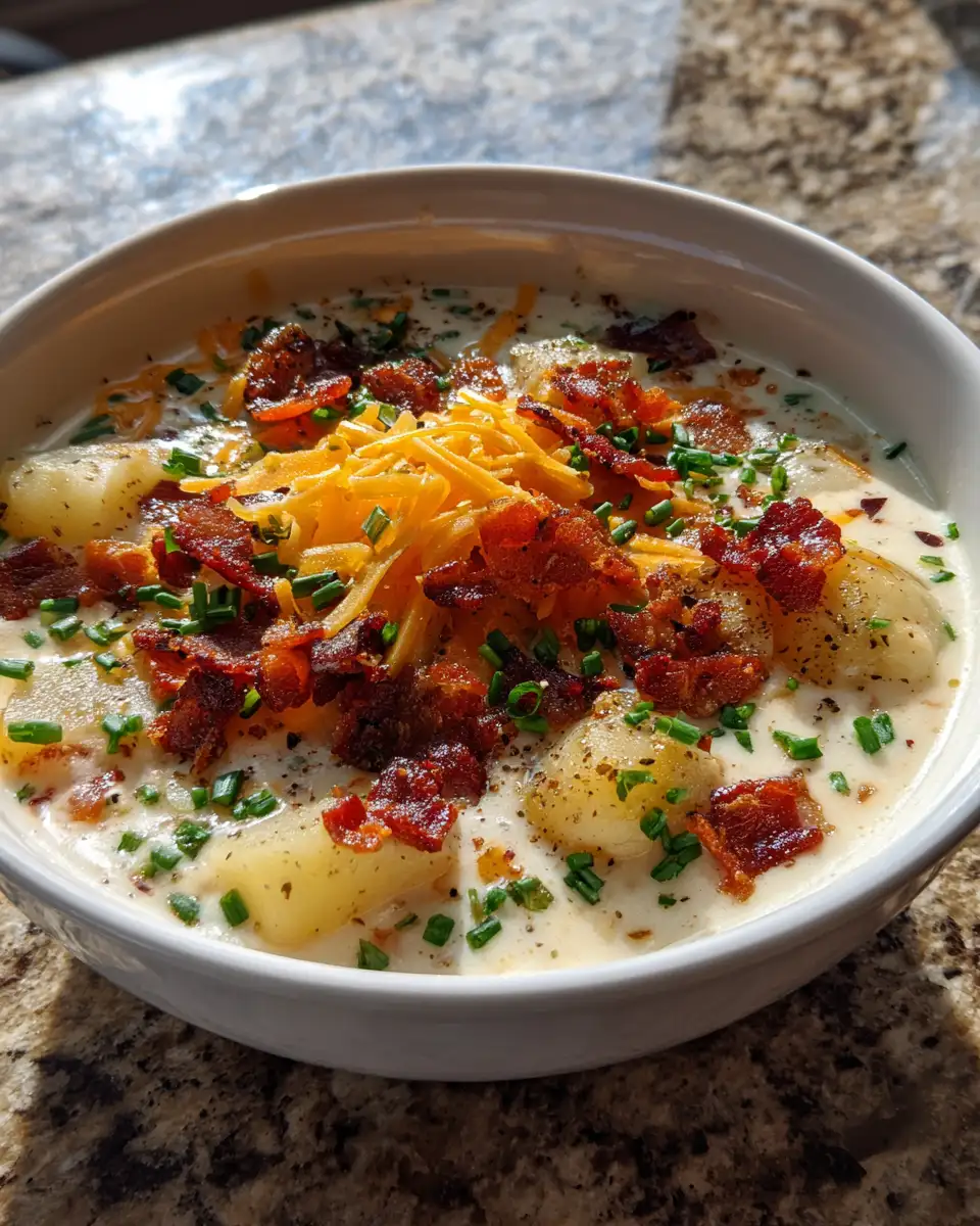 Ultimate Comfort in a Bowl Loaded Baked Potato Soup Delight - Featured Image