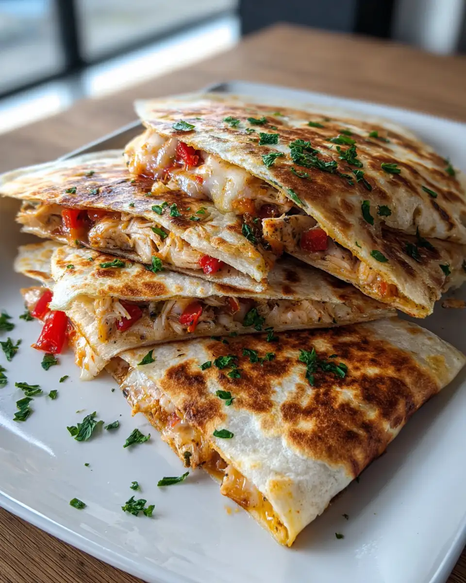 Mouthwatering Loaded Chicken Quesadillas: A Flavor Explosion in Every Bite - Featured Image