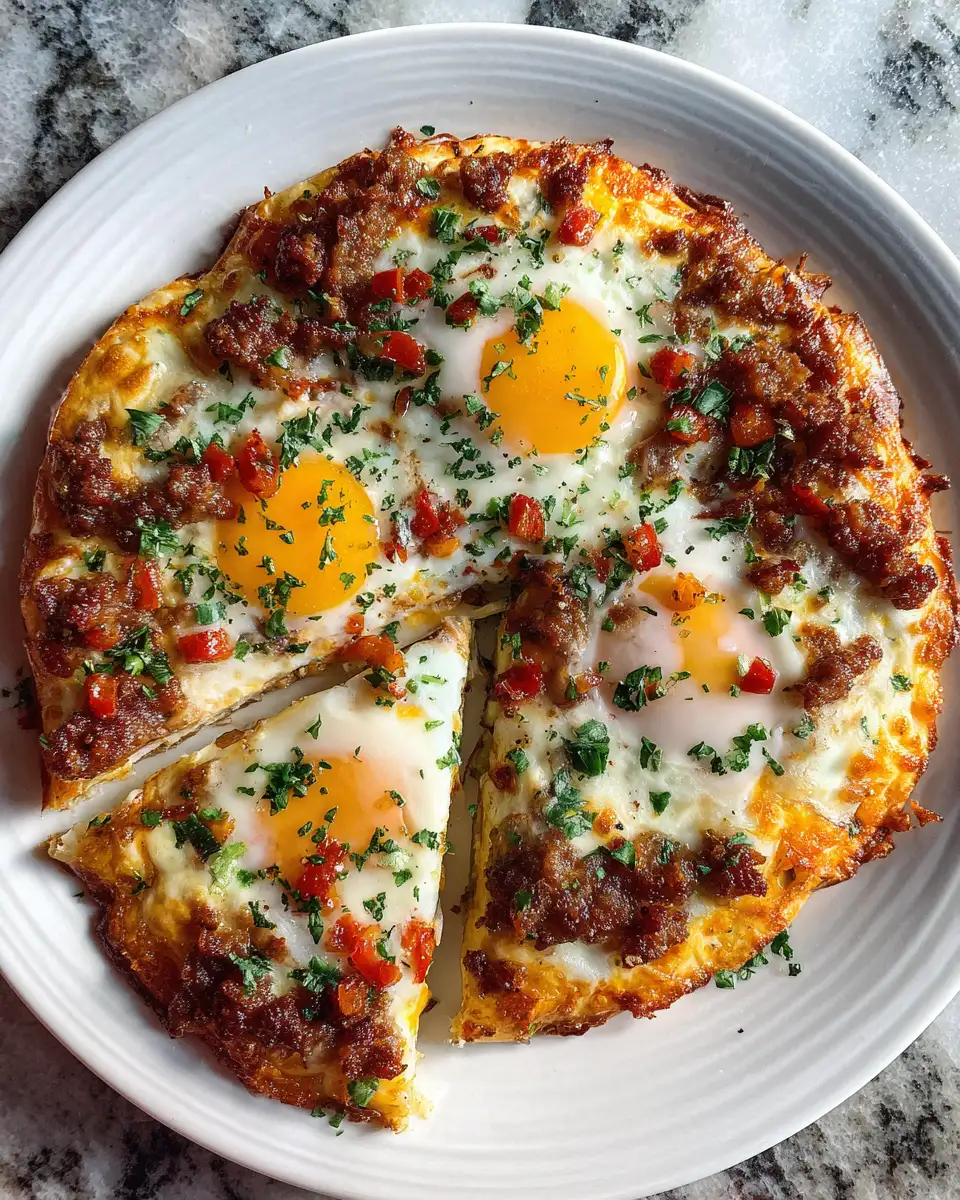 Final dish - Wake Up to Muffin Breakfast Pizza Bliss